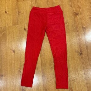 LuLaRoe Vibrant Red legging